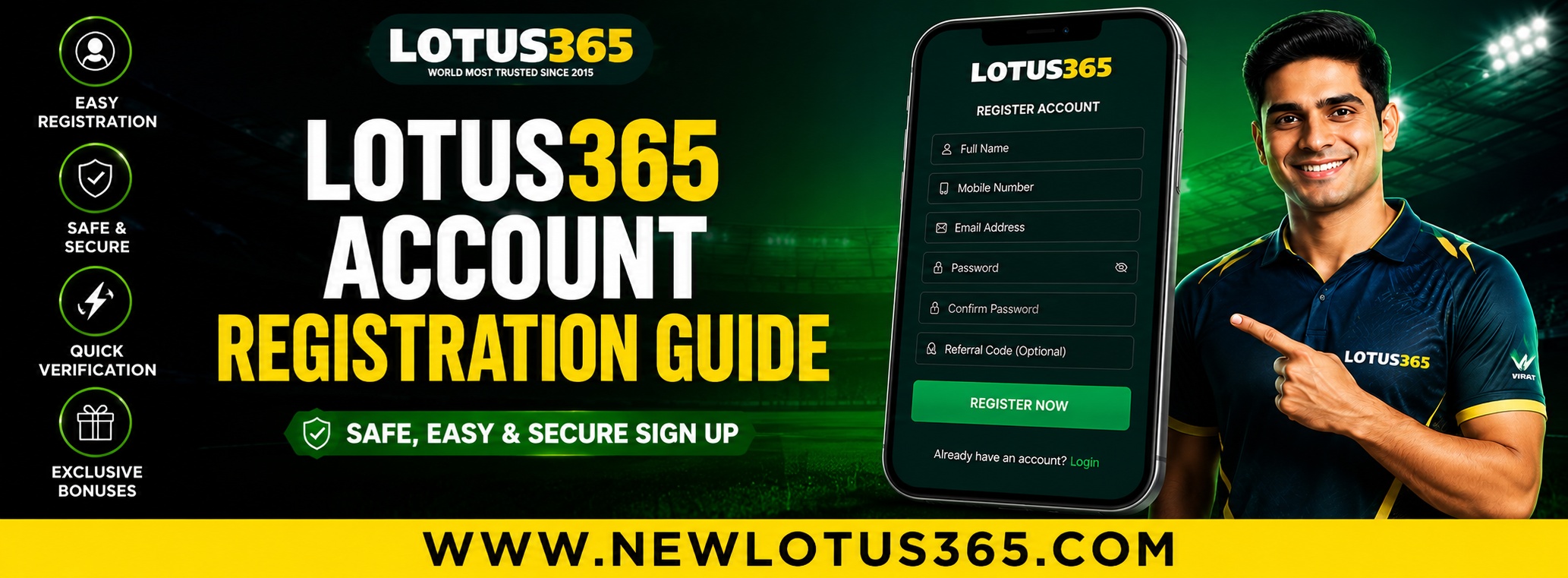 Lotus365 Account Registration Guide