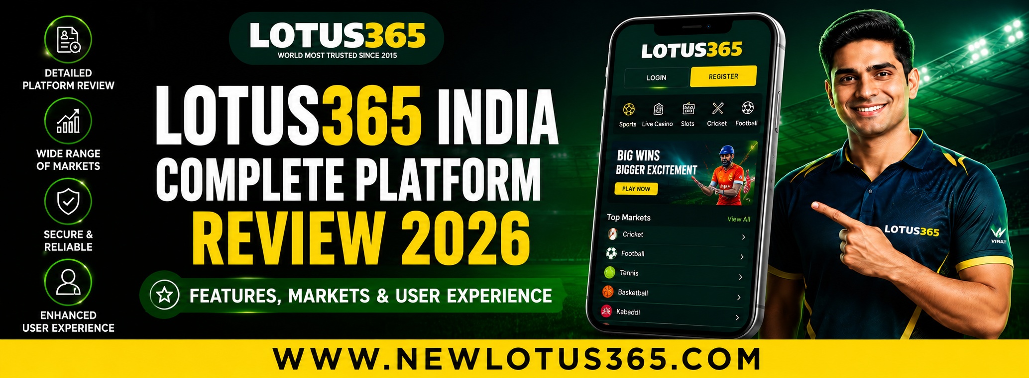 Lotus365 India Complete Platform Review 2026 - Features, Markets & User Experience