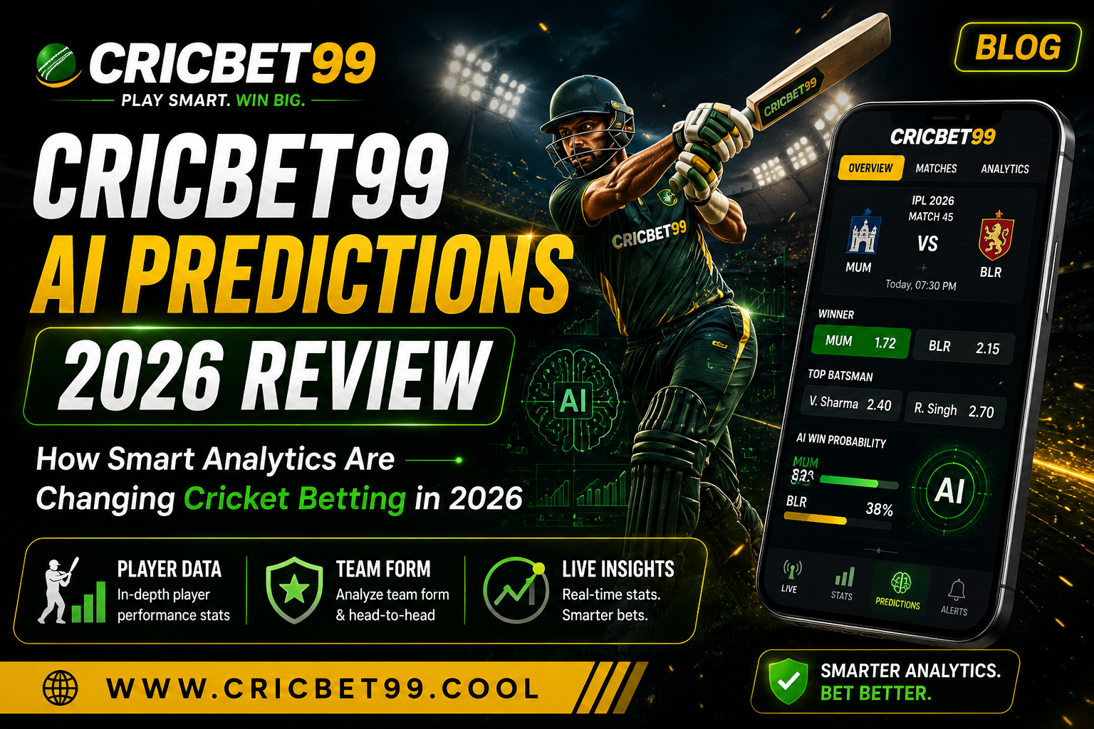 CricBet99 AI Predictions: How Smart Analytics Are Changing Cricket Betting in 2026