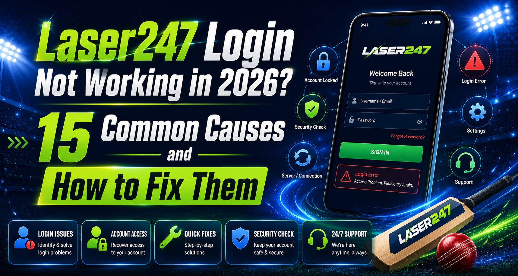 Laser247 Login Not Working in 2026? 15 Common Causes and How to Fix Them