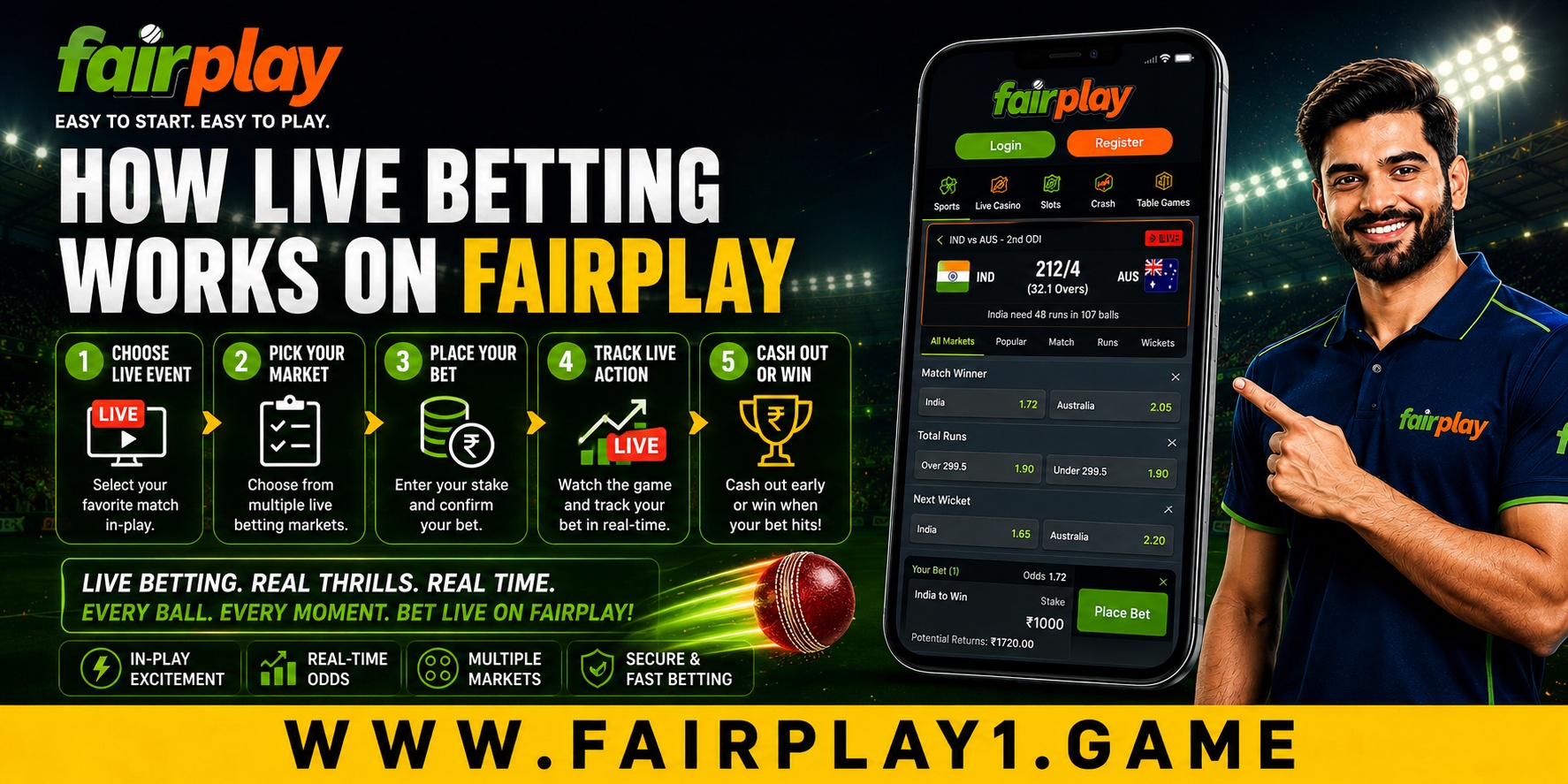 How Live Betting Works on Fairplay