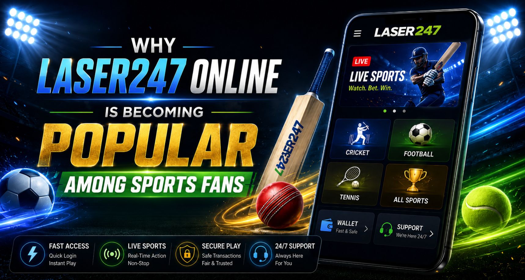 Why Laser247 Online Is Becoming Popular Among Sports Fans