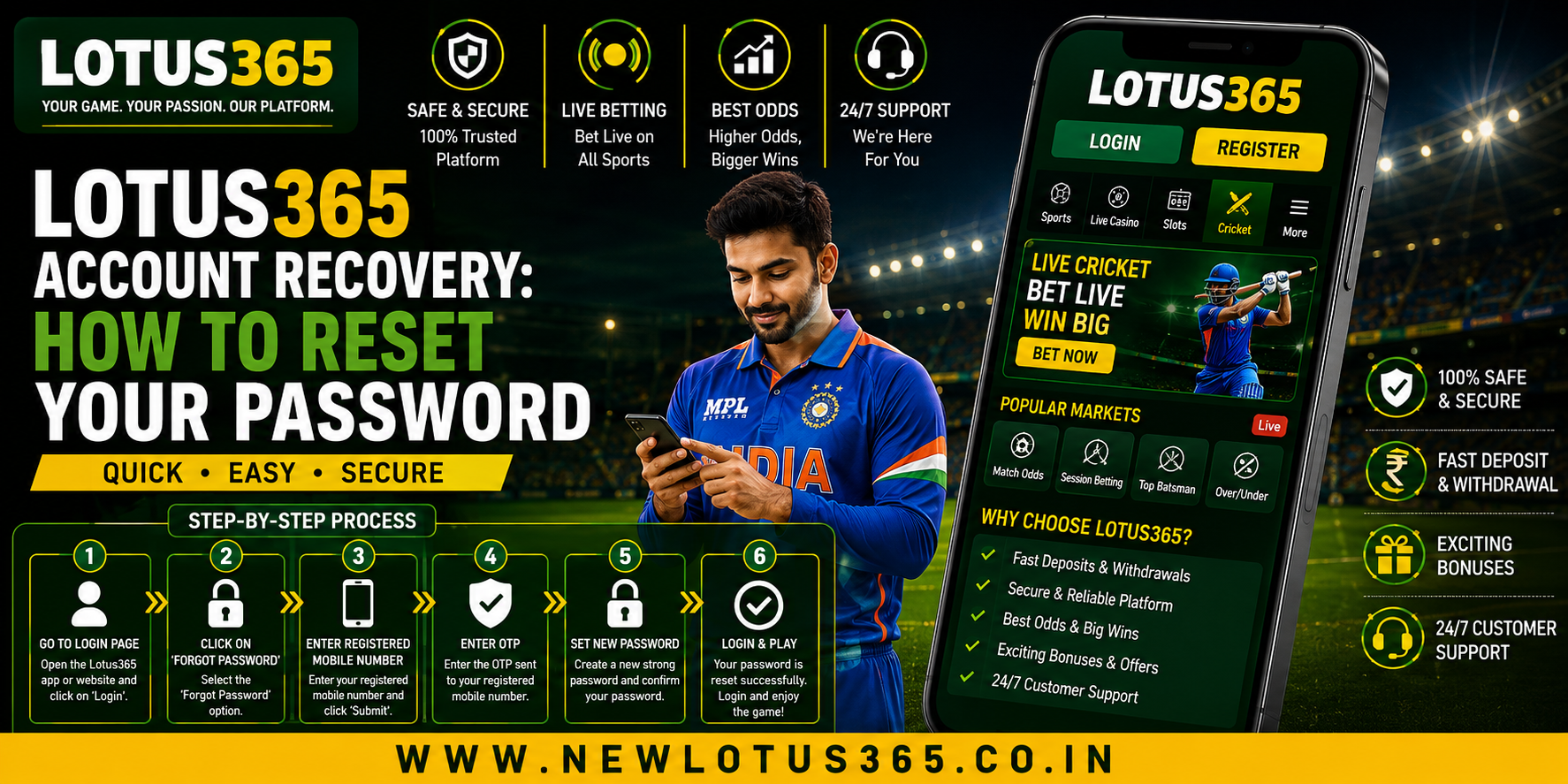 Lotus365 Account Recovery: How to Reset Your Password 