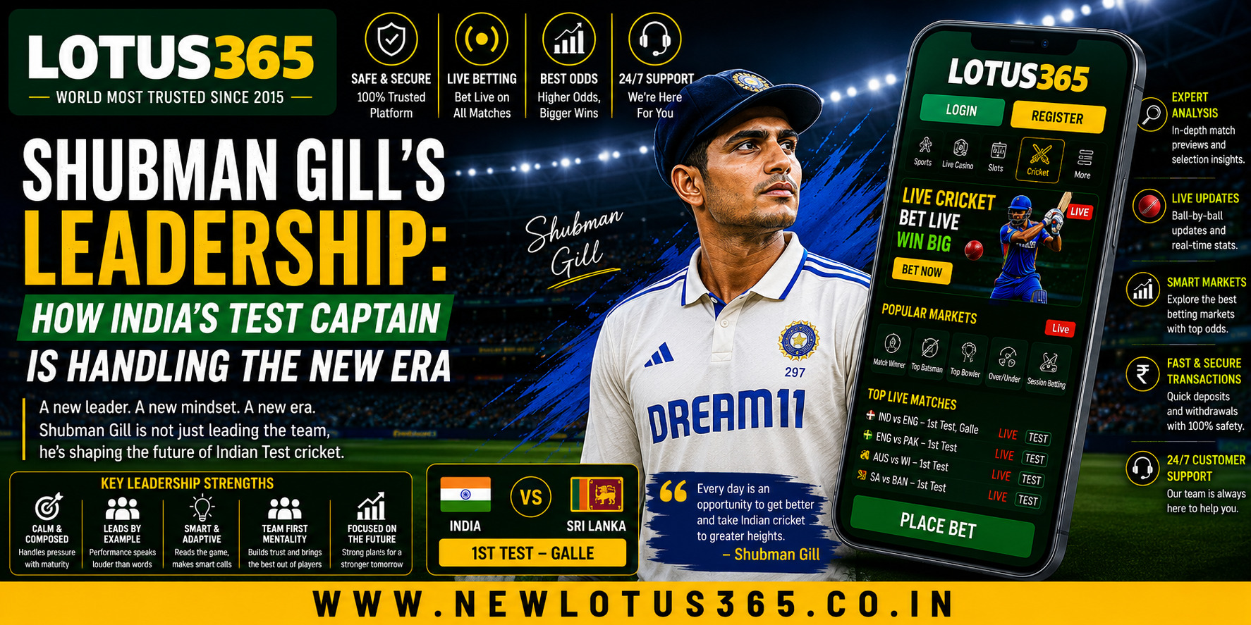 Shubman Gill’s Leadership: How India’s Test Captain Is Handling the New Era