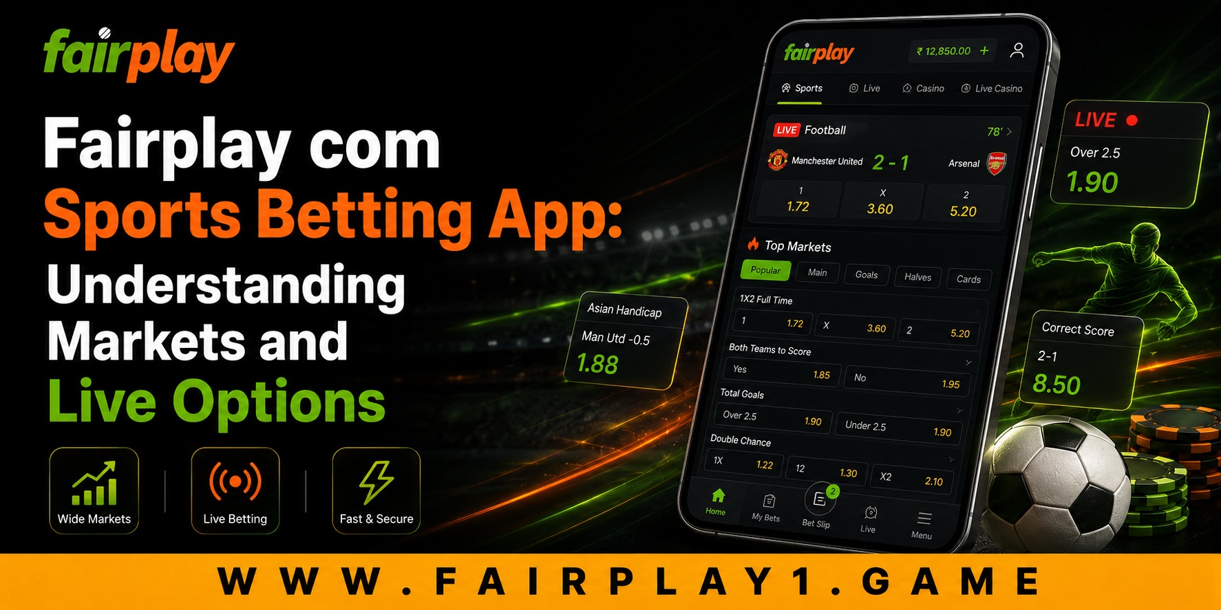 Fairplay com Sports Betting App: Understanding Markets and Live Options