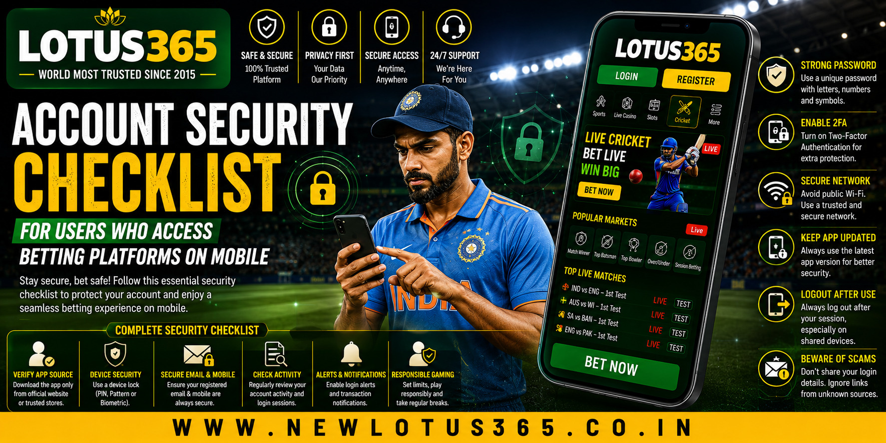 Account Security Checklist for Users Who Access Betting Platforms on Mobile