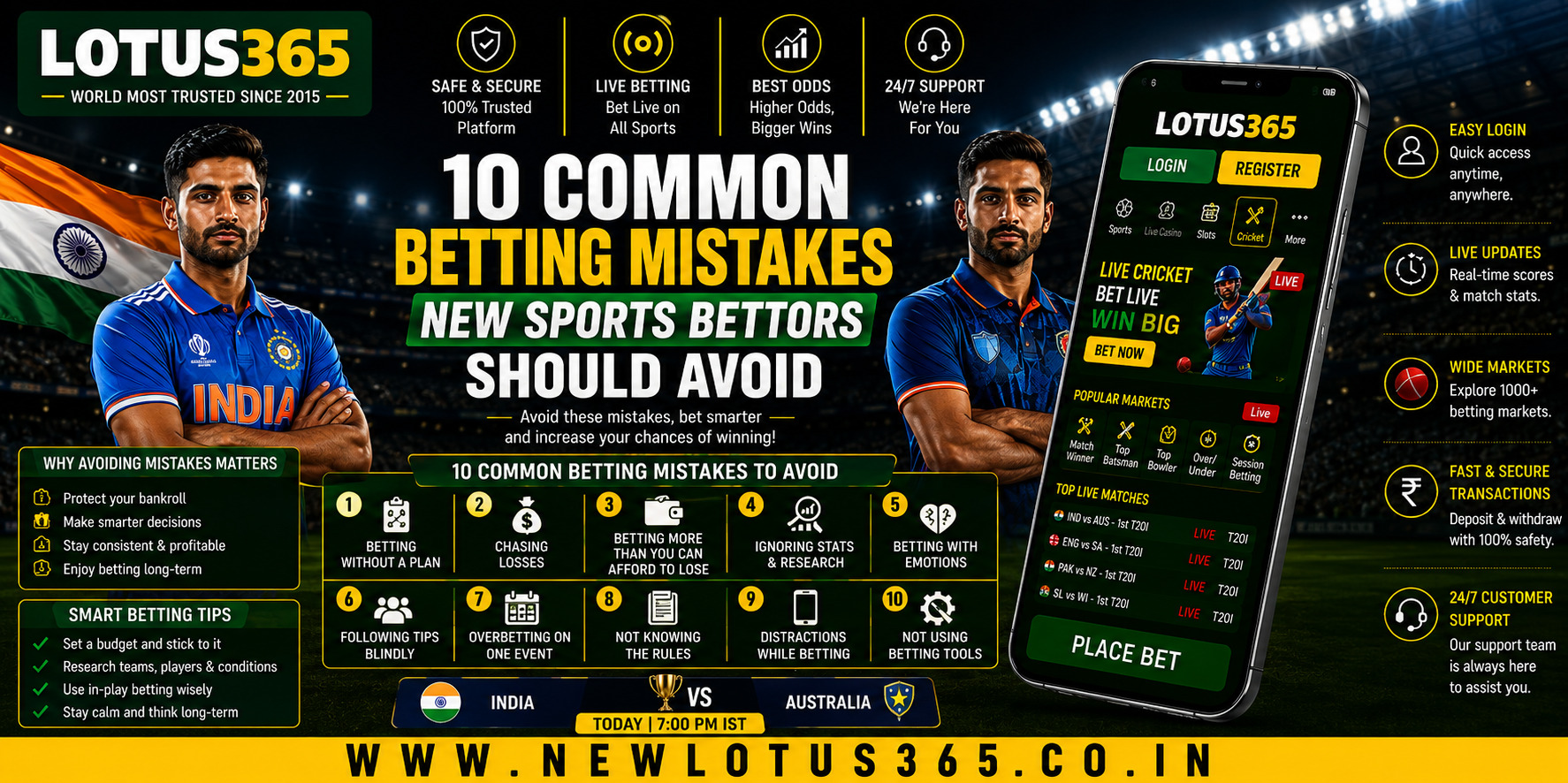 10 Common Betting Mistakes New Sports Bettors Should Avoid