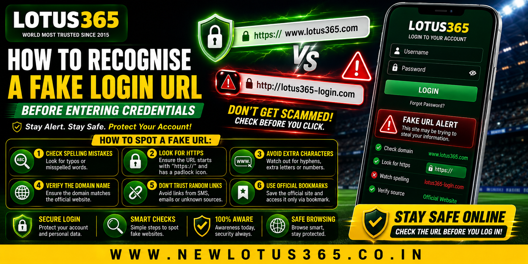 How to Recognise a Fake Login URL Before Entering Credentials
