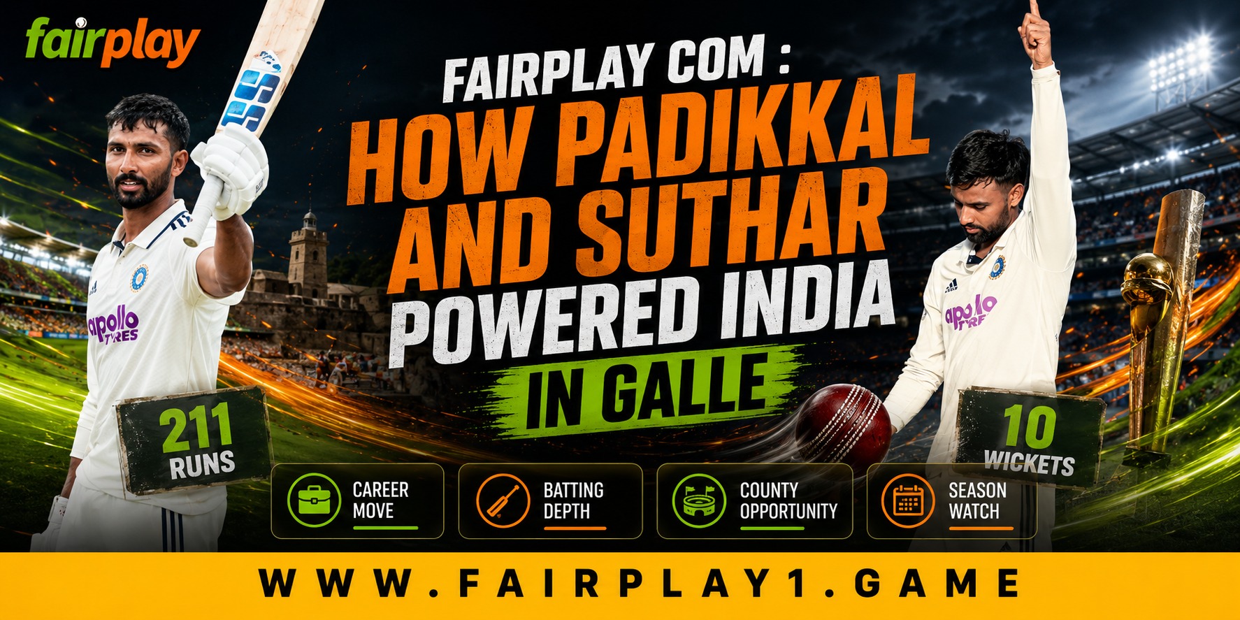 Fairplay com: How Padikkal and Suthar Powered India in Galle