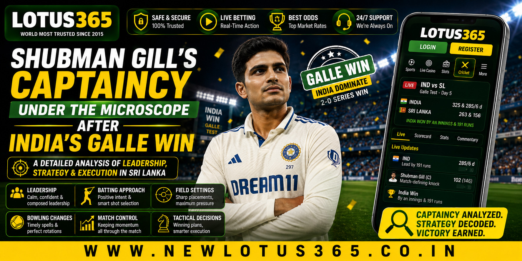 Shubman Gill's Captaincy Under the Microscope After India's Galle Win