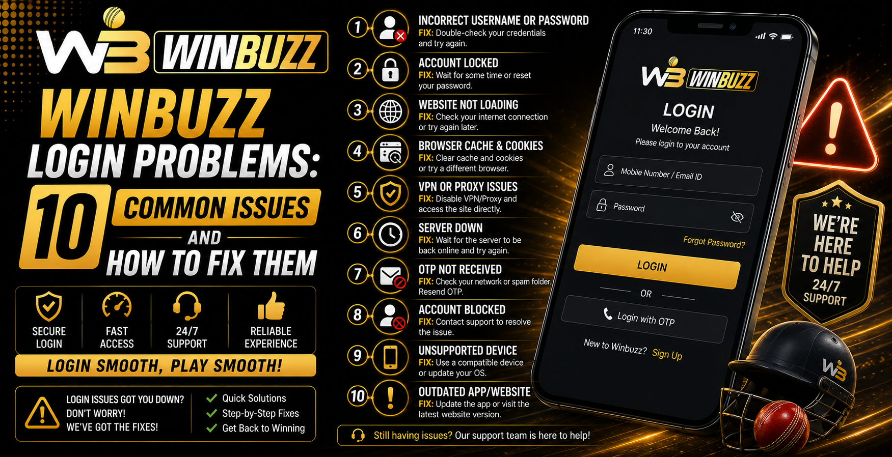 Winbuzz Login Problems: 10 Common Issues and How to Fix Them