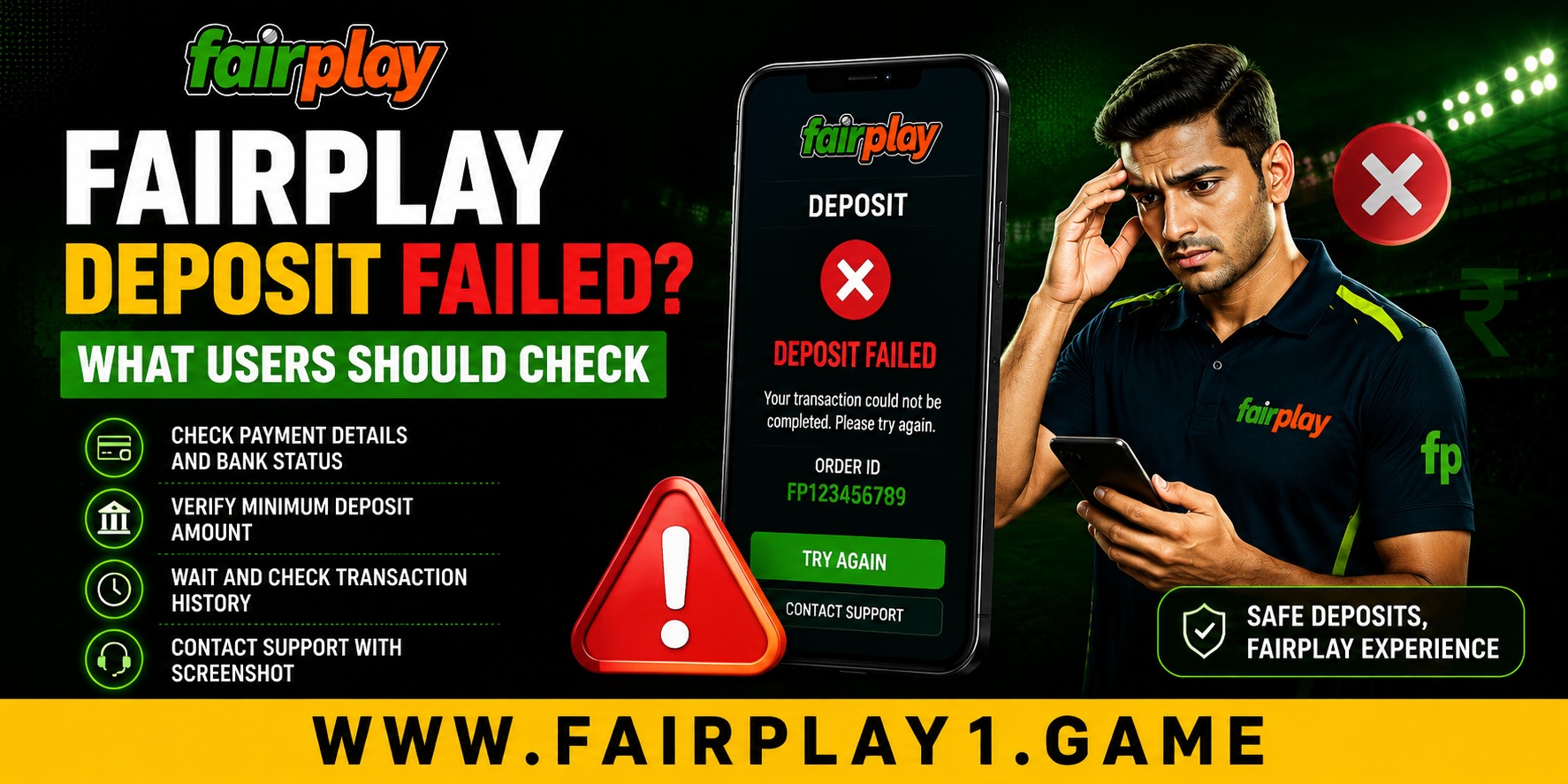 Fairplay Deposit Failed? What Users Should Check