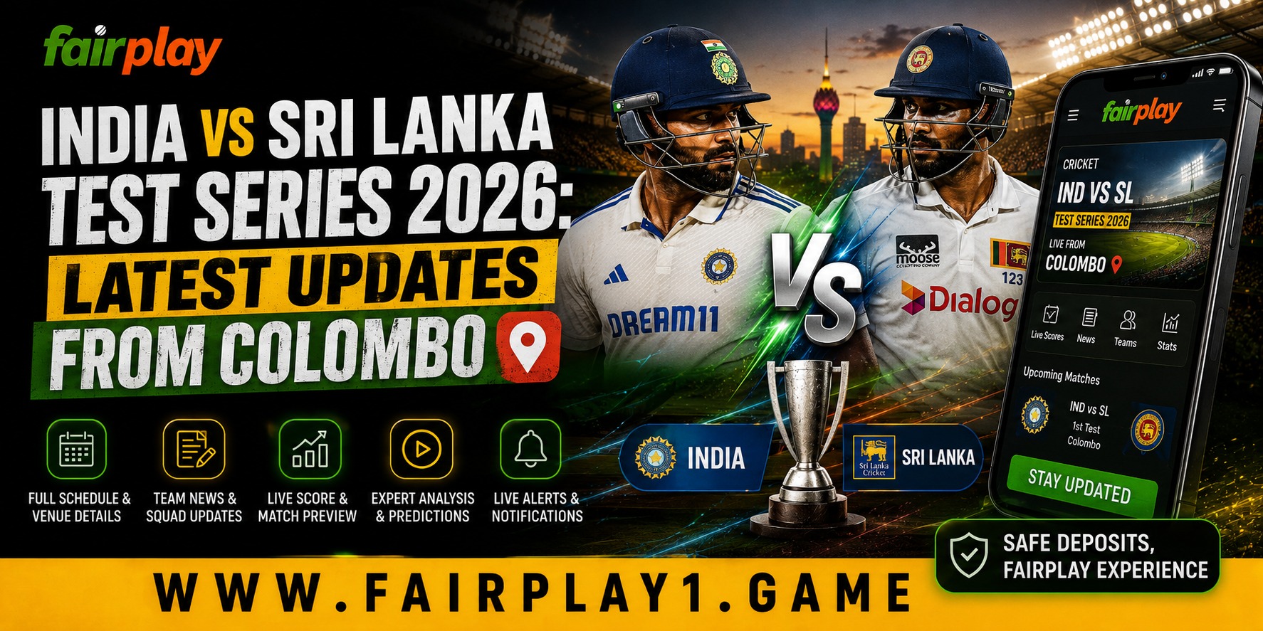 India vs Sri Lanka Test Series 2026: Latest Updates From Colombo