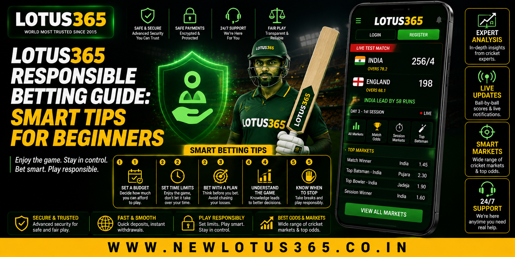 Lotus365 Responsible Betting Guide: Smart Tips for Beginners