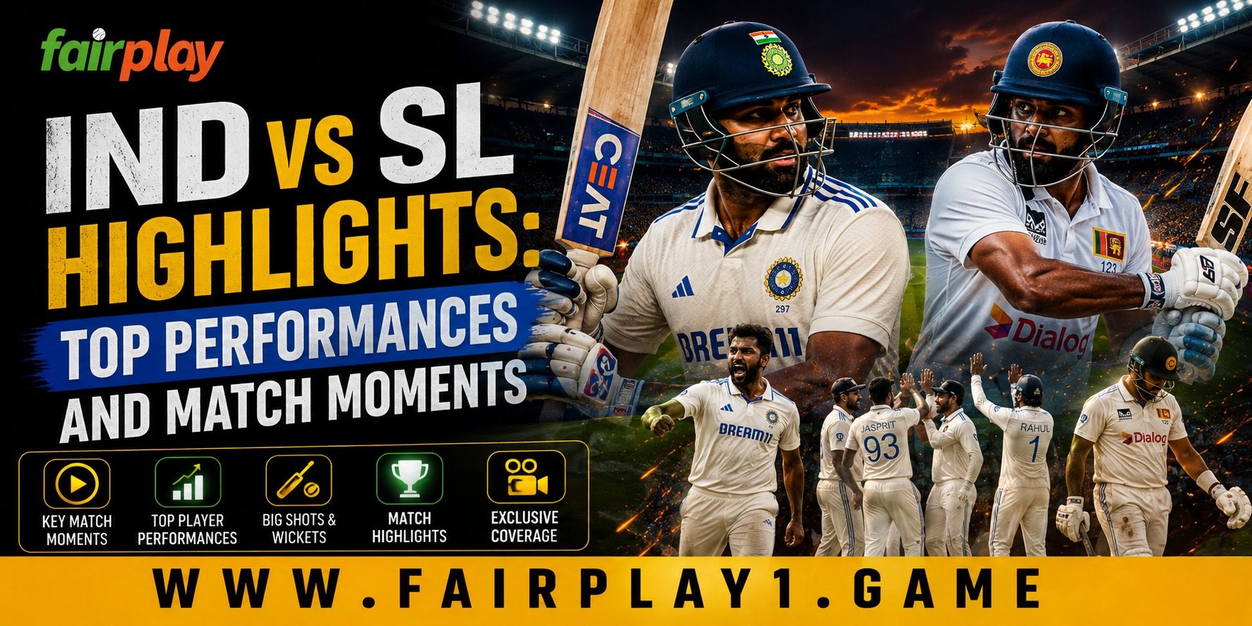 IND vs SL Highlights: Top Performances and Match Moments