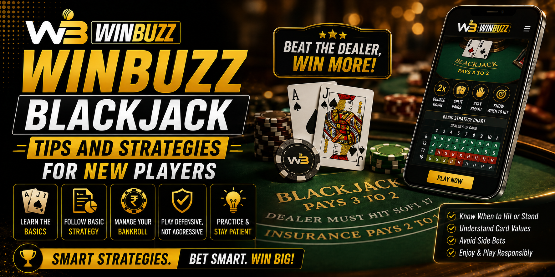Winbuzz Blackjack Tips and Strategies for New Players