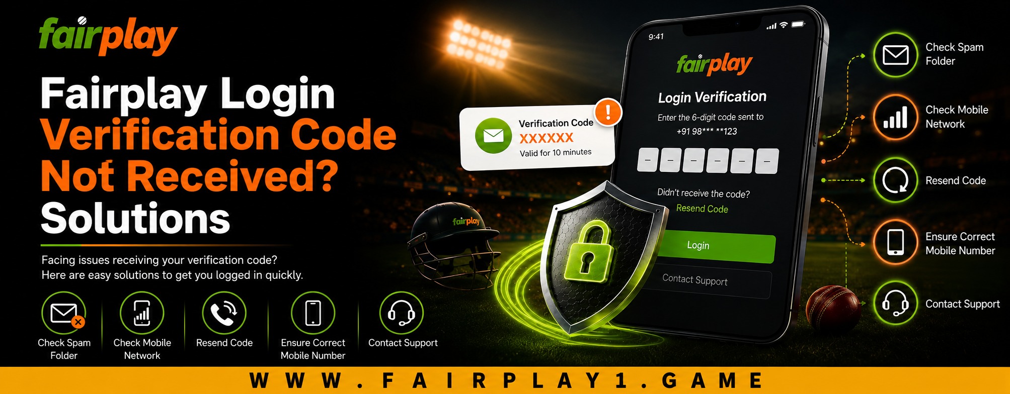 Fairplay Login Verification Code Not Received? Solutions