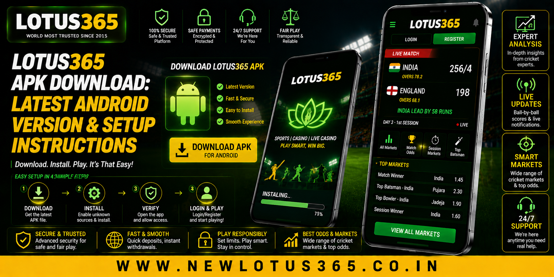 Lotus365 APK Download: Latest Android Version & Setup Instructions