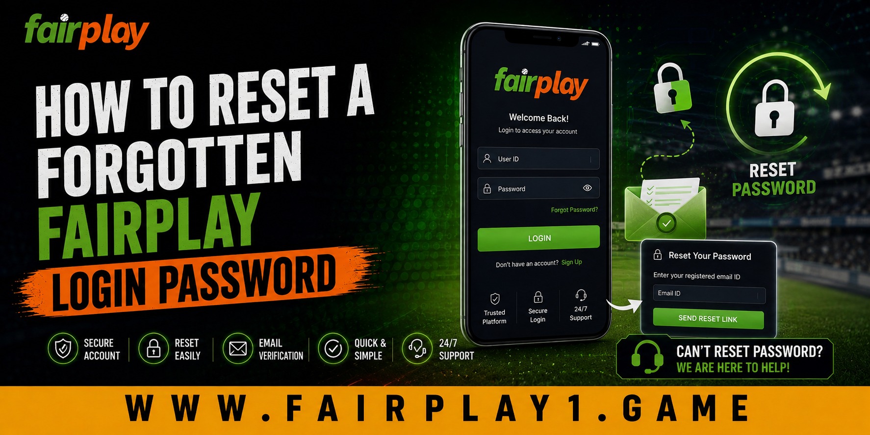 How to Reset a Forgotten Fairplay Login Password