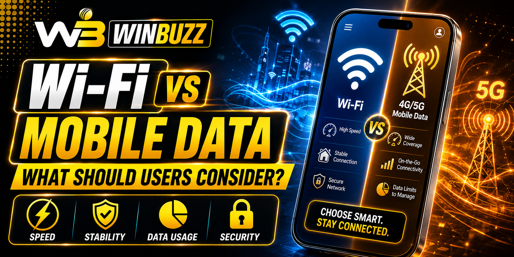 Wi-Fi vs Mobile Data: What Should Users Consider?