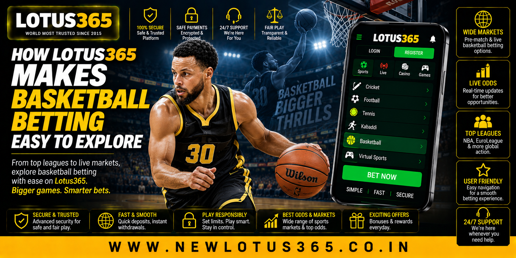 How Lotus365 Makes Basketball Betting Easy to Explore