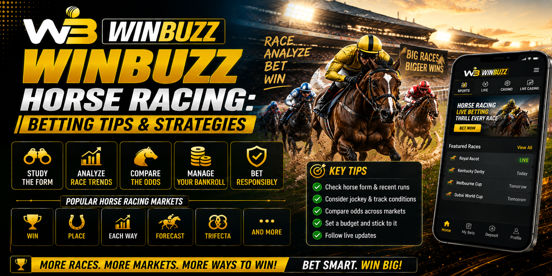 Winbuzz Horse Racing: Betting Tips & Strategies