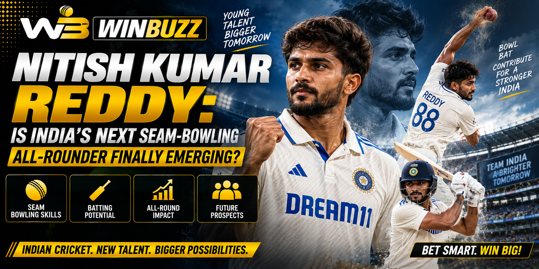 Nitish Kumar Reddy: Is India’s Next Seam-Bowling All-Rounder Finally Emerging?