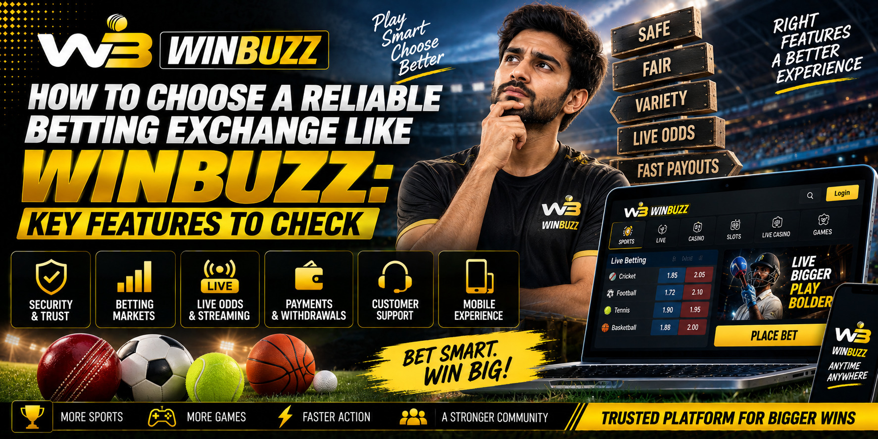 How to Choose a Reliable Betting Exchange Like Winbuzz: Key Features to Check