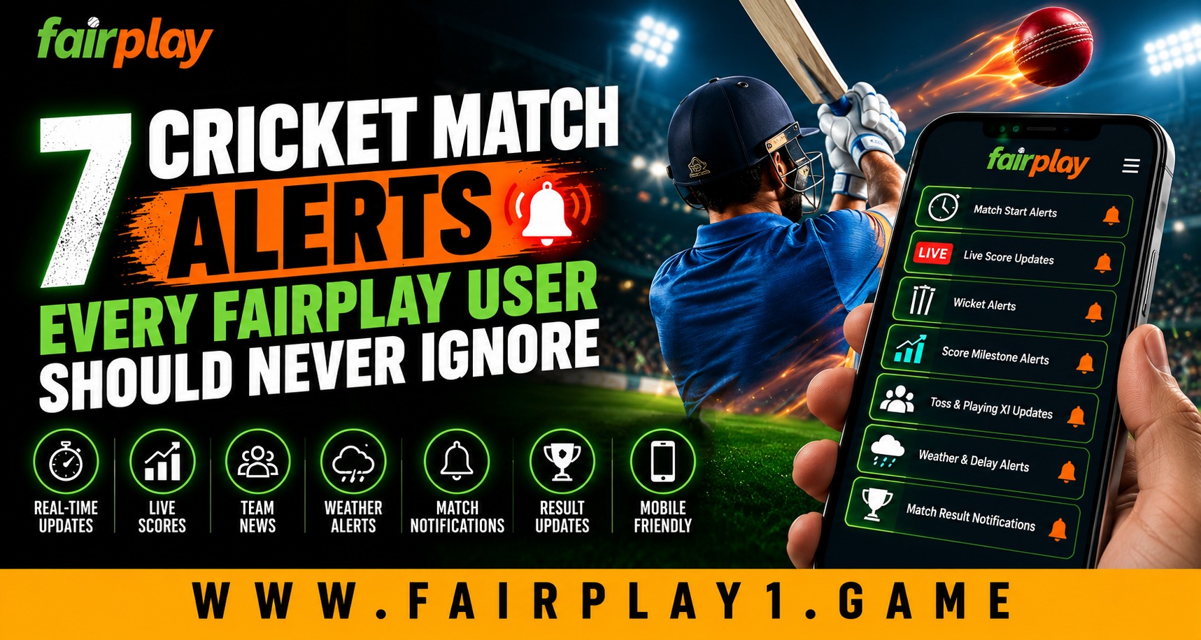 7 Cricket Match Alerts Every Fairplay User Should Never Ignore