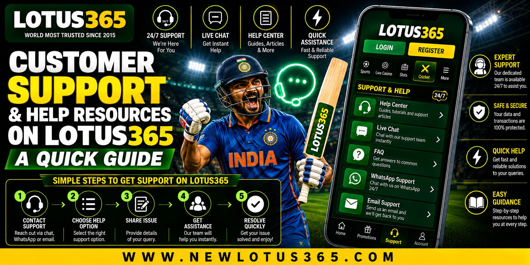 Customer Support and Help Resources on Lotus365 A Quick Guide