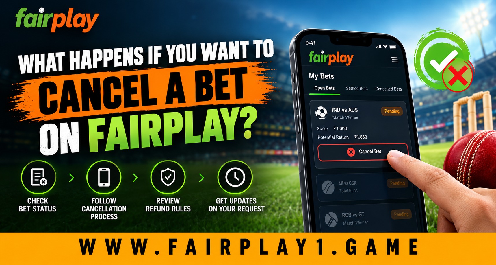 What Happens If You Want to Cancel a Bet on Fairplay? 